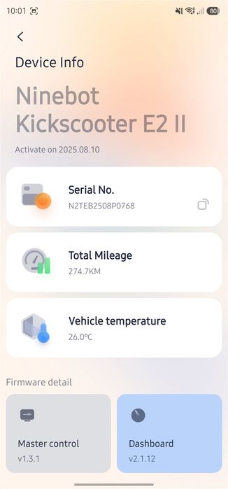 Ninebot kickscooter E2 II (Oportunidade)