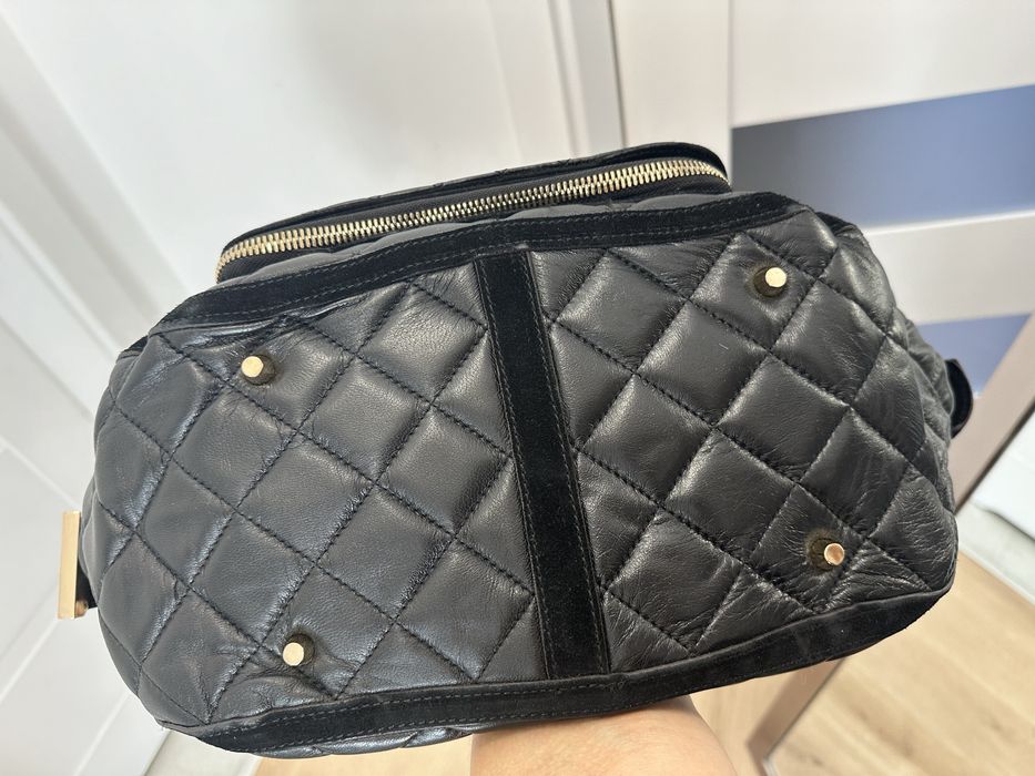 Torba do reki burberry czarna pikowana