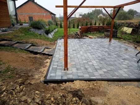 Układanie kostki brukowej brukarstwo drogi dojazdowe