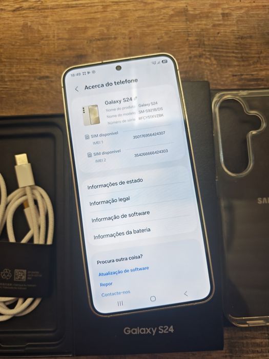 Samsung S24 5G 8GB/256GB Gold Titanium  Aceito Retomas