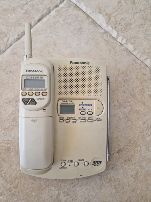 Telefon Bezprzewodowy Panasonic 900MHz z Sekretarką i Caller ID - Kremowy