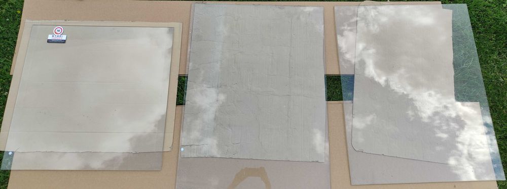 Szyby szkło mocne 8 sztuk różne wymiary