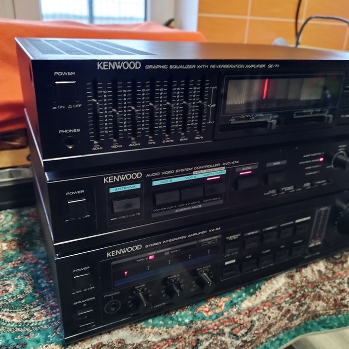 Zestaw audio KENWOOD GE-94 KVC-474 KA-94 – system hi-fi vintage