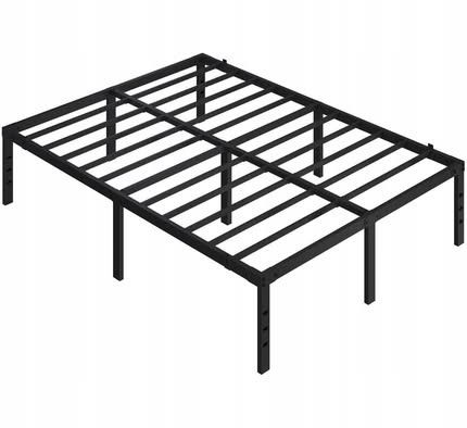 Solidna metalowa rama łózka 140x200