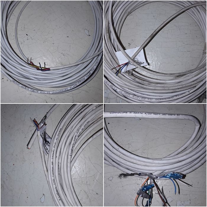 Гофра. Кабель телевизионный. видеонаблюдения. сигнальный. витая пара