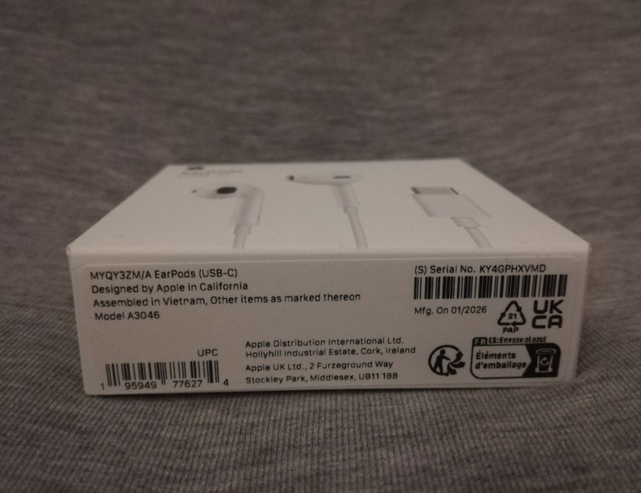 Apple słuchawki USB-C