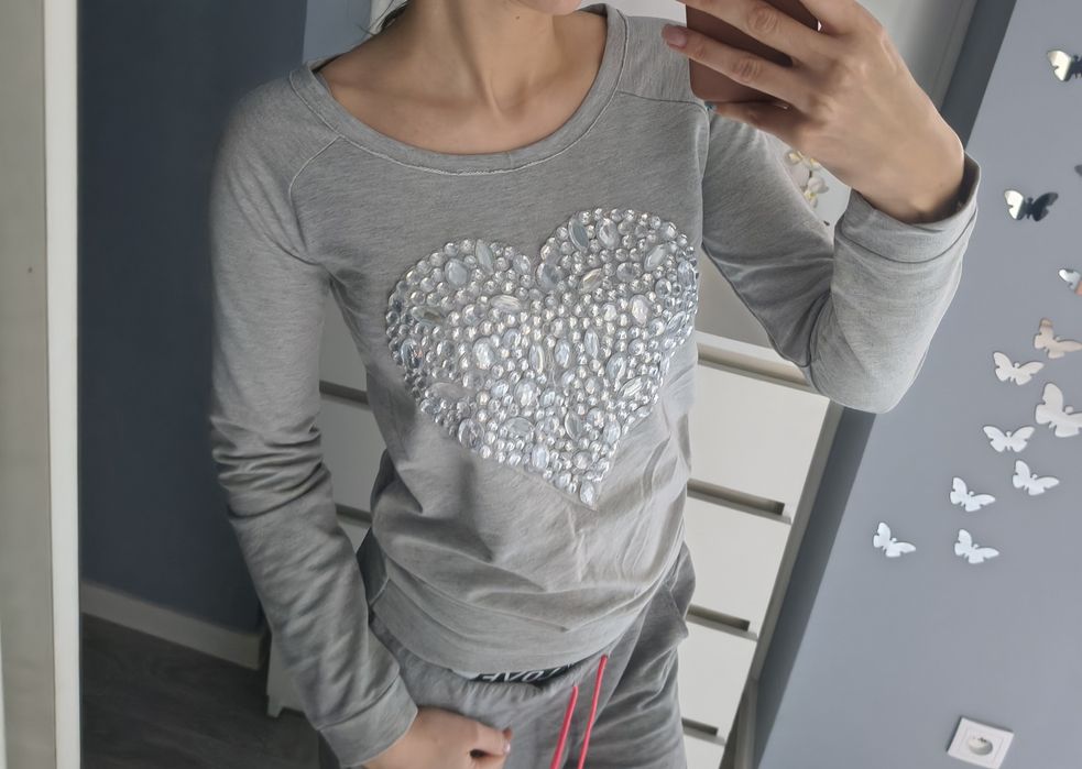 Szara bluza damska