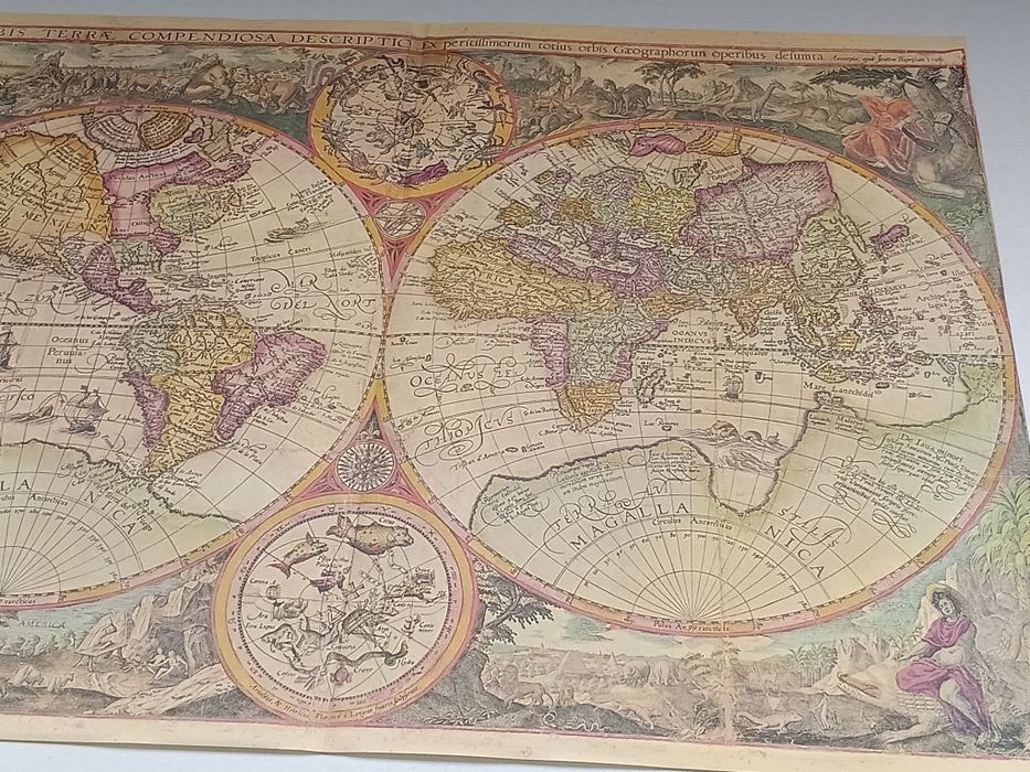 Reprodução do Mapa  Mundo “Orbis Terrae”