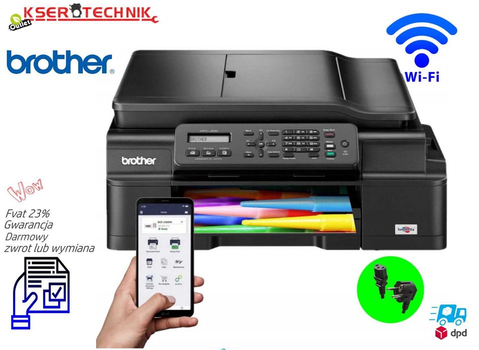 Brother MFC J 200 Drukarka z tanimi tuszami do domu (kolor)