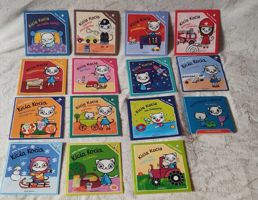 Książki z serii Kicia Kocia 15 sztuk.
