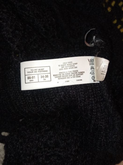 Sweter damski czarny zima kardigan vintage 40 L 42 XL St Michael moher