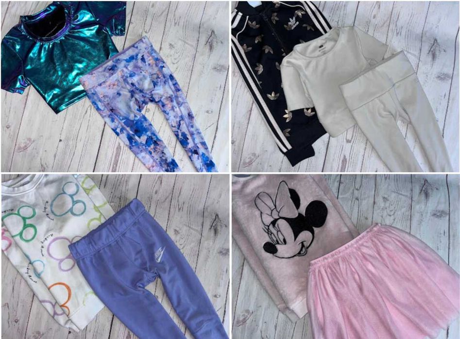 r.122-128 Mega Paka 54szt zestaw ubranek ubrań dla dziewczynki perełki