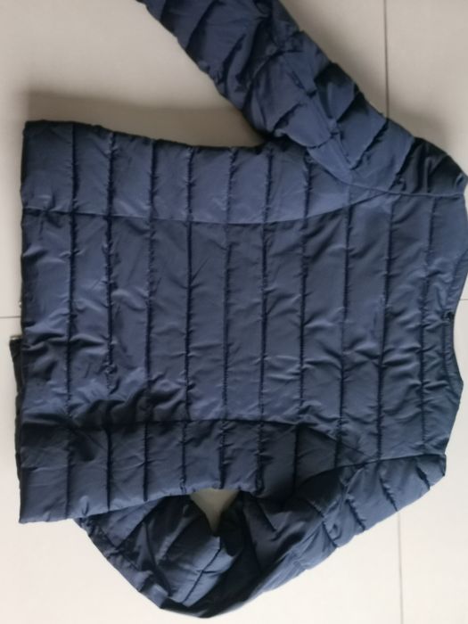 Elisabetta Franchi granatowa kurta puchowa 40 L