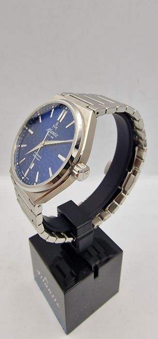 Atlantic Seawave Navy Blue  - szafir - Swiss Made - 40 mm
