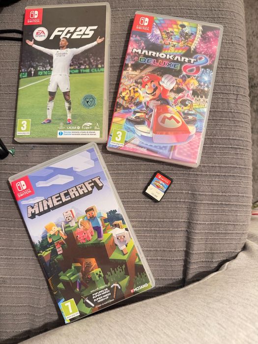 Nintendo Switch com jogos e acessórios – Garantia