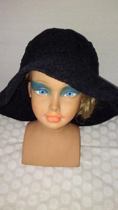 Kapelusz czarny damski