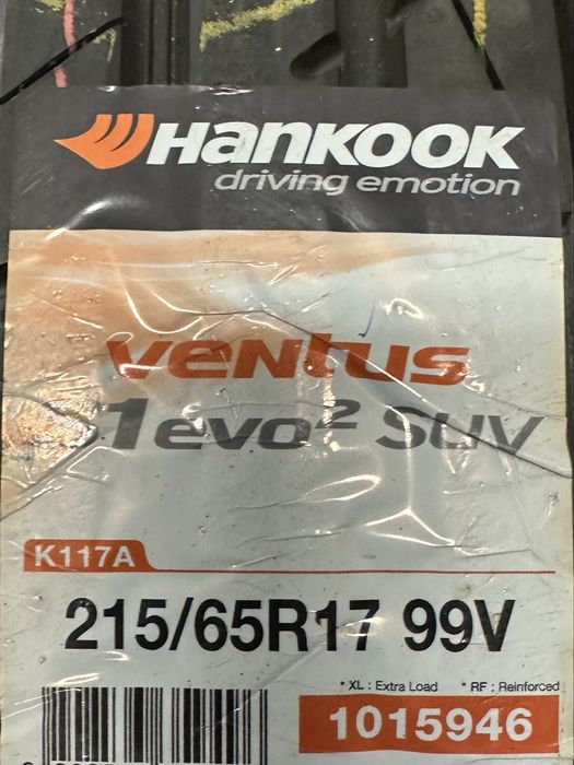 1X NOWE Hankook Ventus S1 EVO 2 SUV 215/65 R17