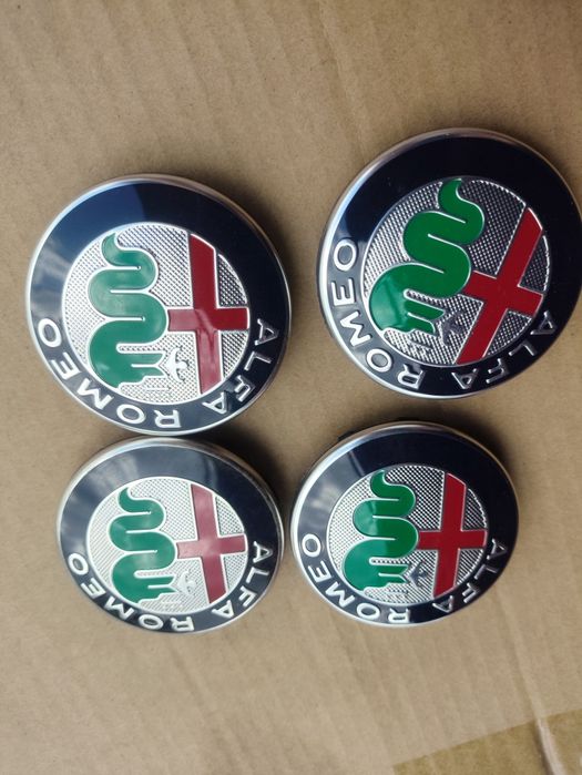 Nowe oryginalne dekle alfa Romeo do felg aluminiowych emblematy kapsle