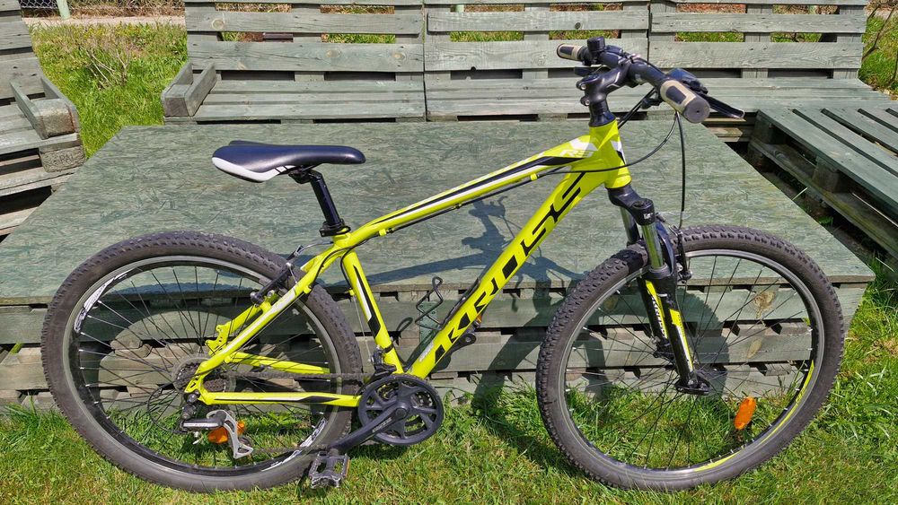 Rower górski KROSS HEXAGON R3 - Limonkowy mat - 17"