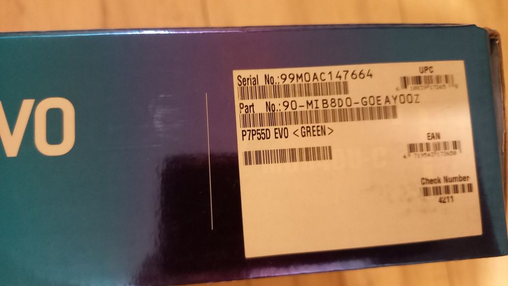 Płyta głowna Asus P7P55D EVO+ procesor intel core i7-860 2.80 GHz, LCA