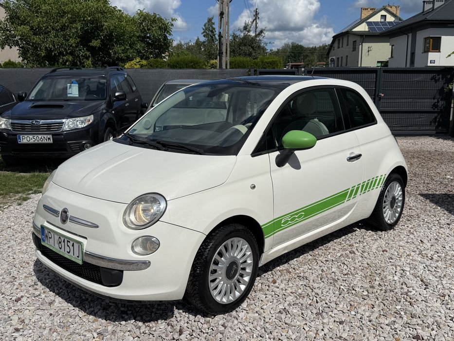Fiat 500 1.2 Benzyna + LPG | 2008 | 249tys km | City | Panorama |Faktura VAT