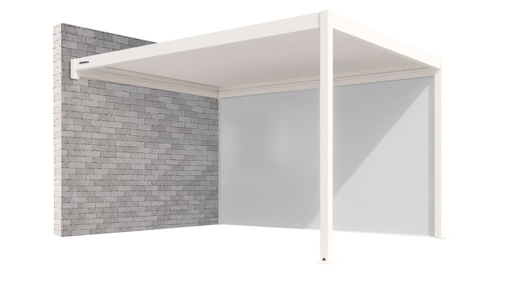 Gerda Zip Screen Roleta Pergola SOLEO 4x3m Biel 4m Ochrona Komfort TOP