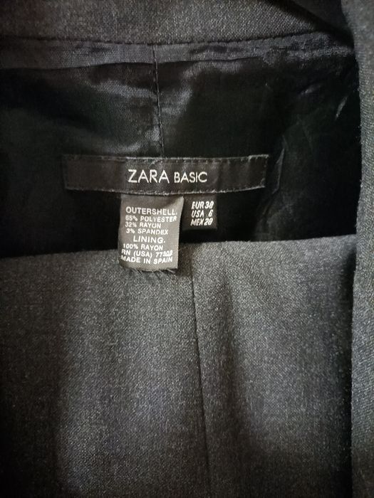 Fato zara n 38 cinza