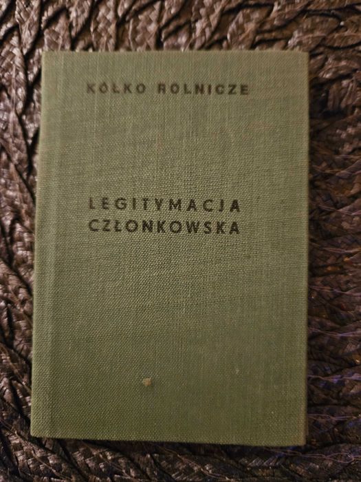 Stara legitymacja PRL 1977r Kółko Rolnicze Gospodyń Wiejskich