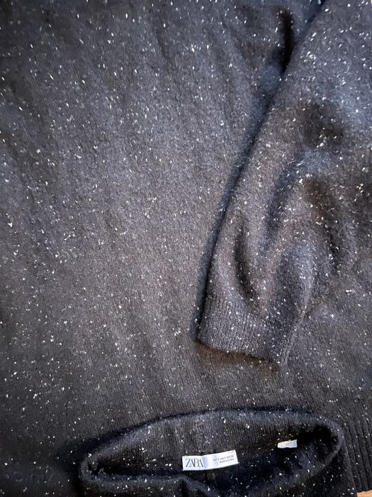 Чорний зимовий костюм шерсть zara жіночий