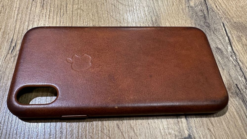 Skórzane brązowe etui (case) dla IPhone X