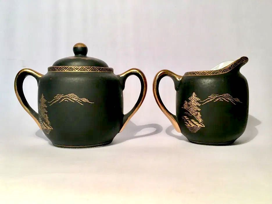 PORCELANA JAPONESA - açucareiro e leiteira - Mori China