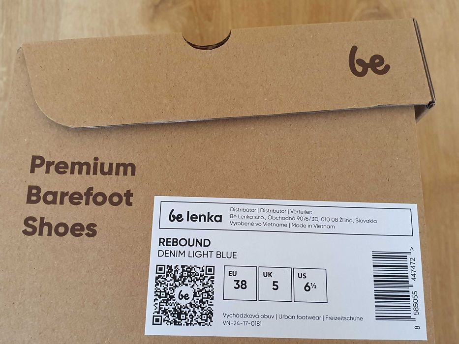Trampki barefoot, Rebound - Denim Light Blue