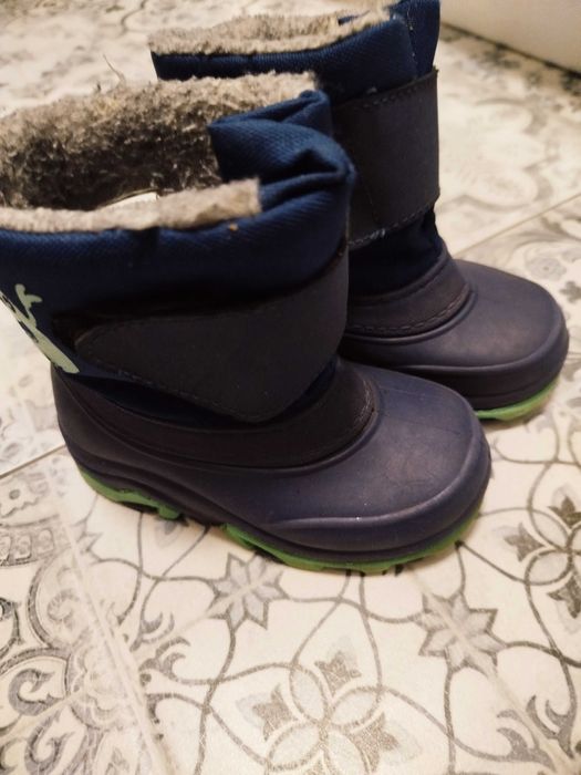 Buty dziecięce śniegowce zimowe chłopiec rozmiar 22