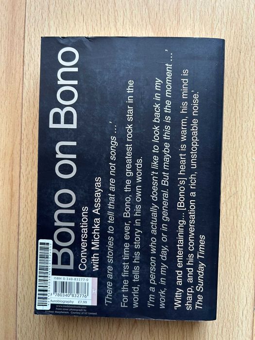 Livro "Bono on Bono - Conversations with Michka Assayas"