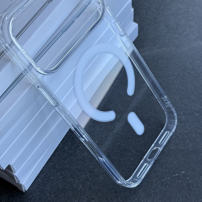 Чохол iPhone 17 Pro | 17 Pro Max прозрачный Clear Case MagSafe | Чехол айфон 17 про макс MagSafe противоударный