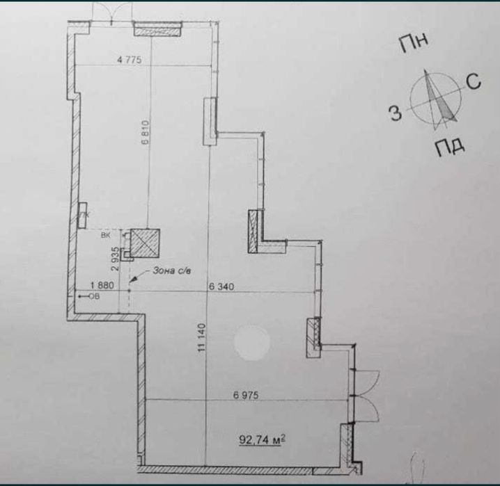 Продаж нежитлового приміщення 93м2 ЖК Riverstone