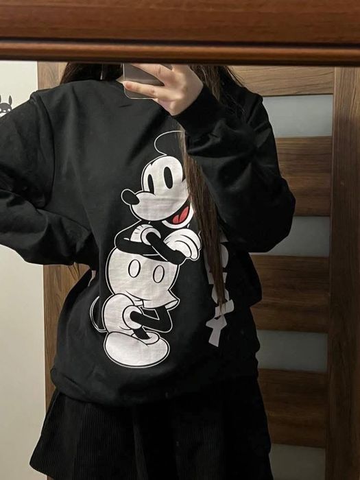 darmowa wysylka czarna nowa bluza myszka miki disney