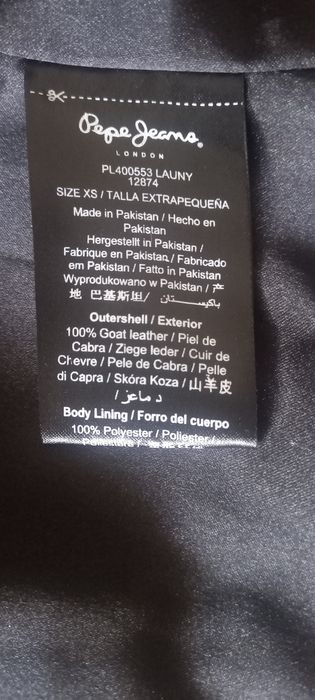 Blusão biker couro Pepe Jeans (mulher)