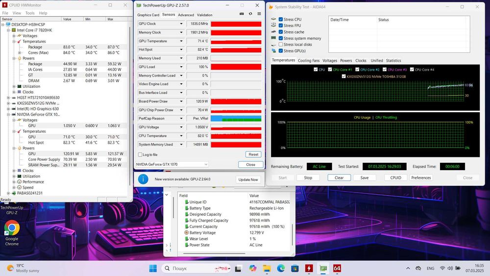 Ноутбук Alienware 15 R3 FullHD|i7-7820HK|GTX 1070,8ГБ|16GB|512Gb|1Tb