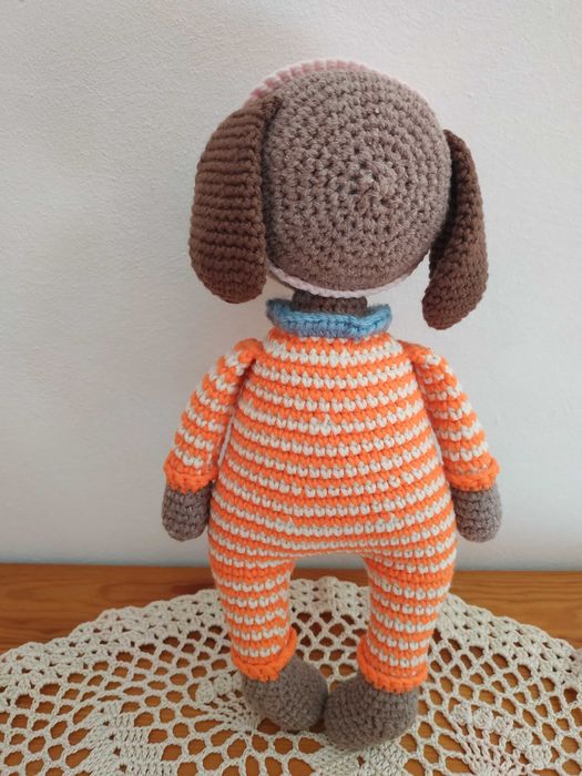 Piesek w piżamie - amigurumi