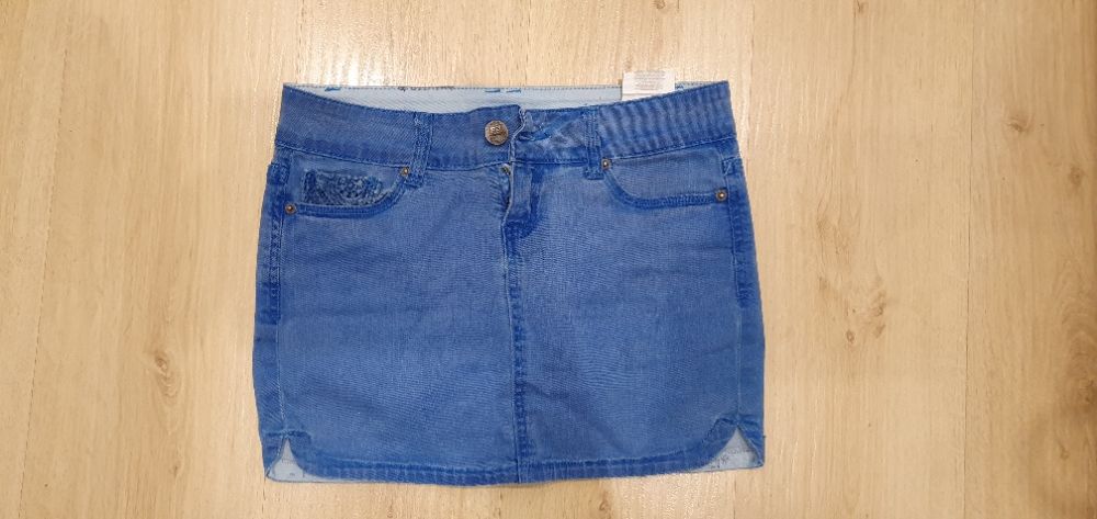 Spódnica jeansowa mini, r.34 - FISHERBONE