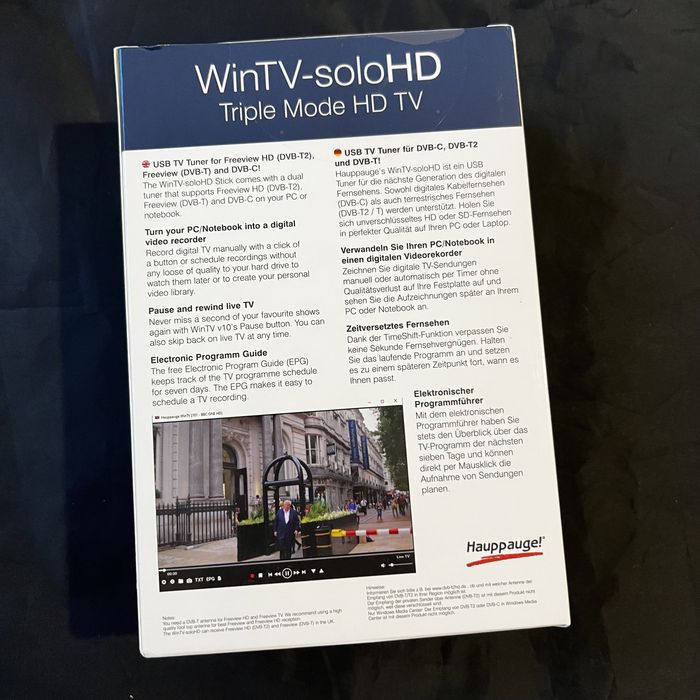 Тюнер ТВ Hauppauge WinTV-SoloHD model 01589