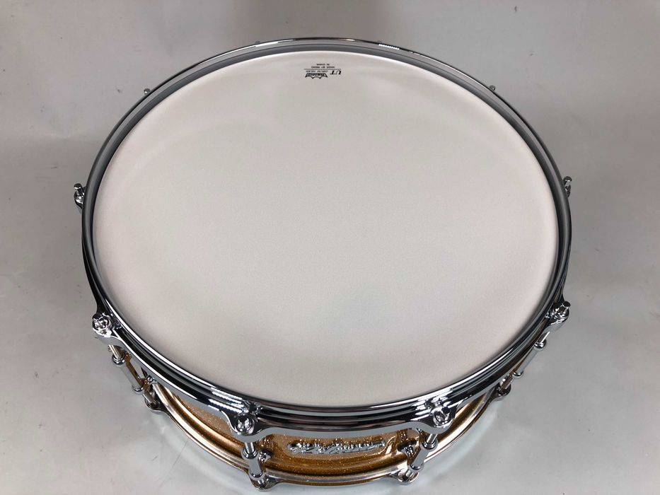 Polmuz Maple Snare 14" x 6,5" | Gold Sparkle | Die-Cast | 10 Lugs