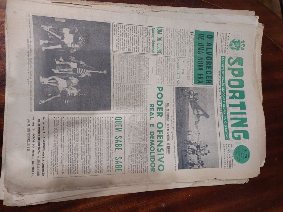 Jornais antigos sporting anos 60