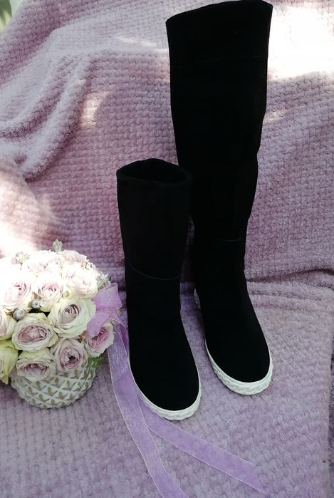 Замшевые ботинки трансформеры