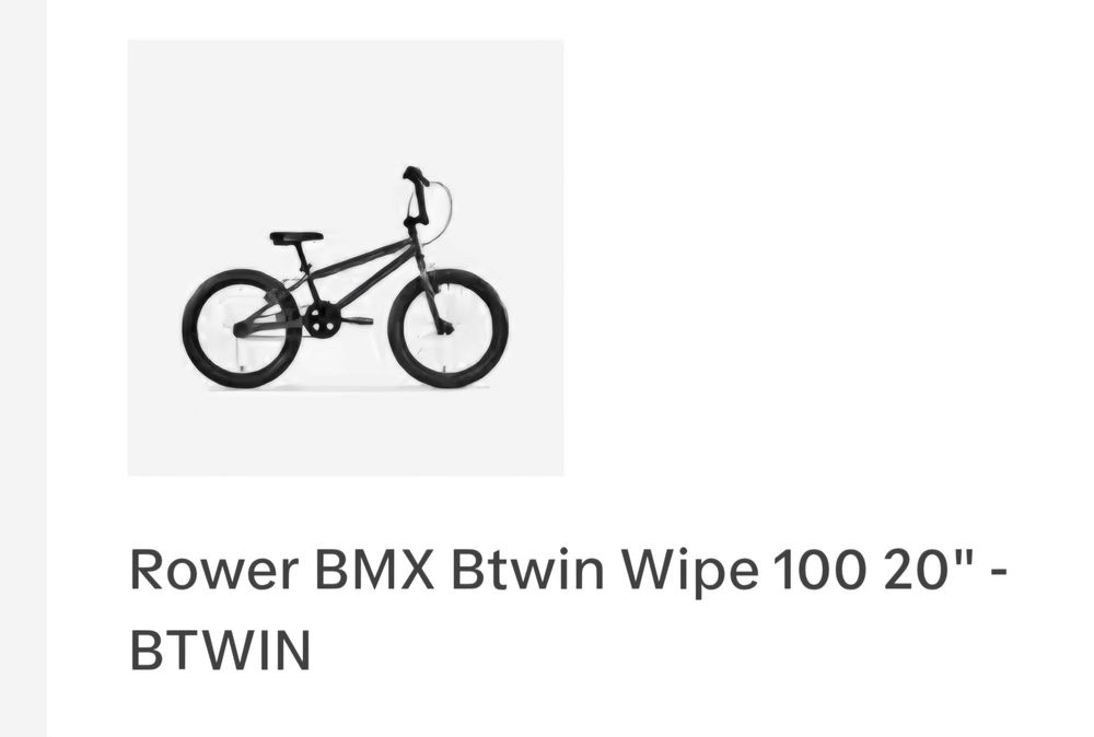 Rower BMX Btwin Wipe 100 20"