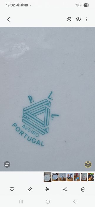 Pote porcelana P L L aveiro