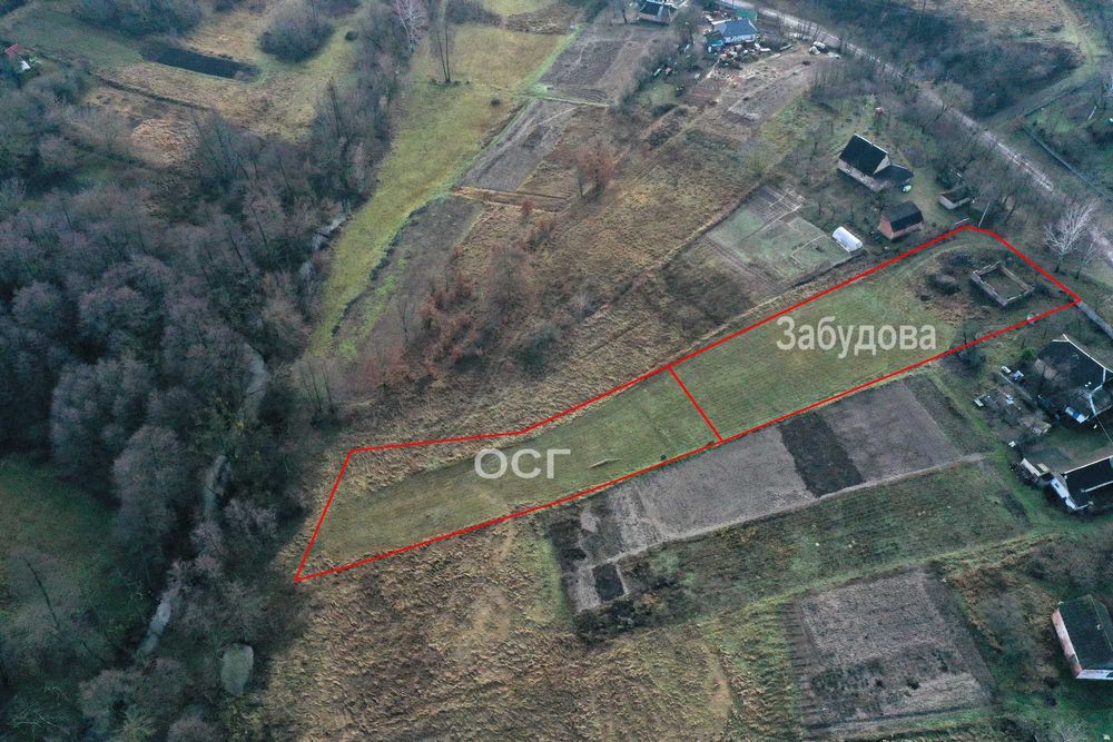 Соснівка продаж 0.37 га з фундаментом поруч з Лісом та Річкою