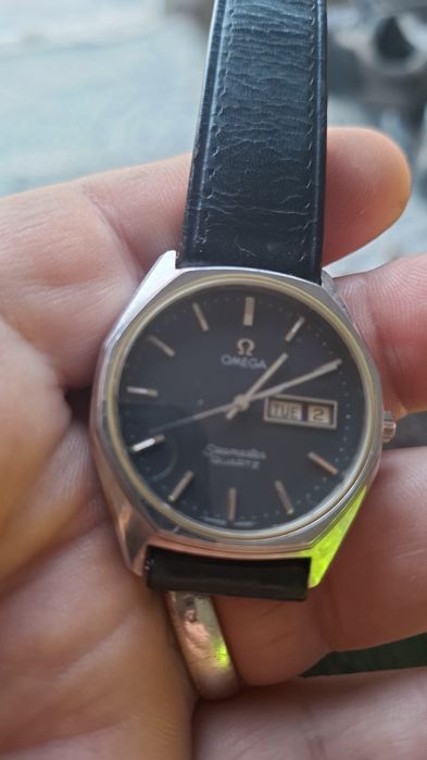 Relogio omega seamaster quartz caixa aco  37m nao ta foncionar