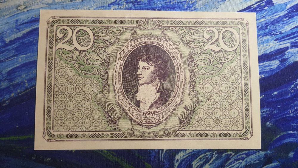 Rzadkość !!! 20 MAREK POLSKICH 1919 s. F Bardzo ładny !